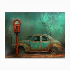 Rusty Abandoned Car - 1 Canvas Print