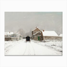 Snowy Road Canvas Print