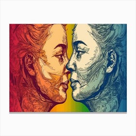 Rainbow Love 10 Canvas Print