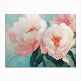 Pink Peonies 1 Canvas Print