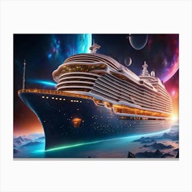 Fantasy Cruise Ship Canvas Print