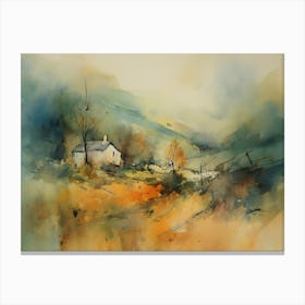 House In The Valley Canvas Print