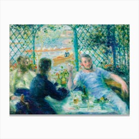Lunch At The Restaurant Fournaise, Pierre Auguste Renoir Canvas Print