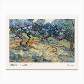 Olive Trees, Van Gogh Poster Canvas Print