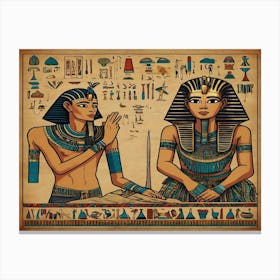 Pharaoh And His Wife Canvas Print