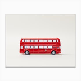 Toy Car Red London Bus Canvas Print