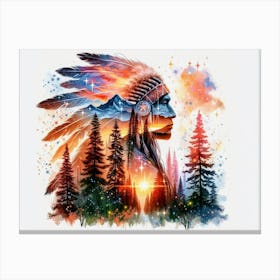 Native American Heritage Art Collection 8 Canvas Print