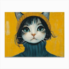 Classy Cat Lady 1 Canvas Print