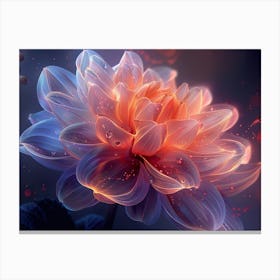 Flower Wallpaper Canvas Print