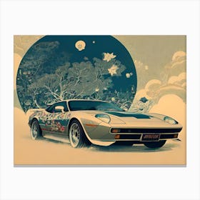 Car In The Sky Canvas Print