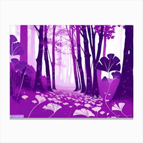 Purple Forest 3 Canvas Print