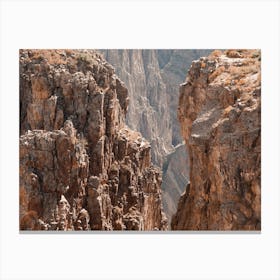 Steep Rocky Canyon Walls Canvas Print