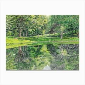 Pond In The Park 1 Canvas Print