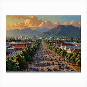  Chiang Mai City 1  Canvas Print