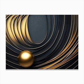 Abstract Gold Background Canvas Print