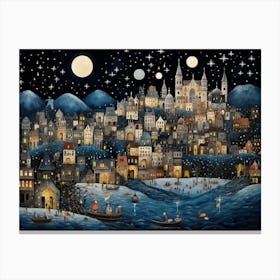 City At Night 5 Canvas Print