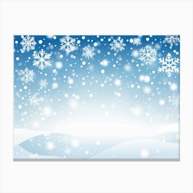 Snowflakes Background Canvas Print