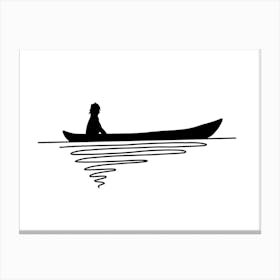 Solitude Boat Canvas Print