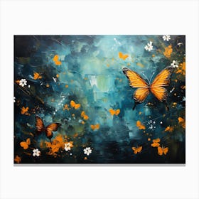 Butterflies In The Sky 1 Canvas Print