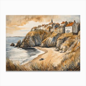 European Coastal Painting (148) Canvas Print