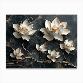 Lotus Flower Wall Art Canvas Print