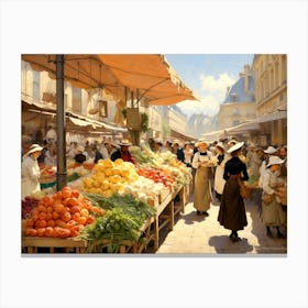 Paris Market Canvas Print