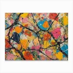 Contemporary Artwork Inspired By Jackson Pollock 1 Canvas Print