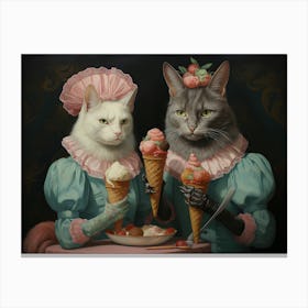 Whiskered Indulgence Canvas Print