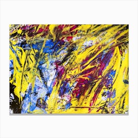 Hand Painted Abstract Painting 1 Canvas Print