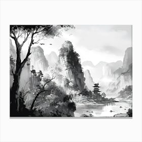 Chinese Landscape 3 Canvas Print