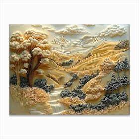 Landscape With Trees Canvas Print