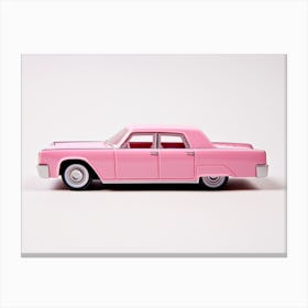 Toy Car 64 Lincoln Continental Pink Canvas Print