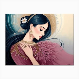 Diamond Of A Woman Canvas Print