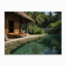 Bali Villa Canvas Print