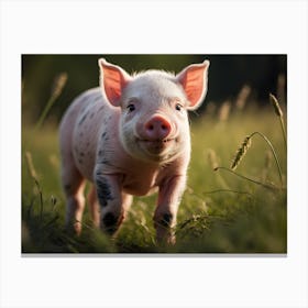 Cute Pig Canvas Print