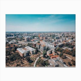 Milan Skyline Poster Canvas Print