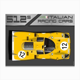 Ferrari 512S Le Mans No. 12 Canvas Print