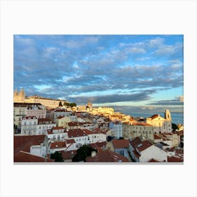Sunset In Lisbon 3 Canvas Print