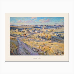 Western Landscapes Dodge City Kansas 1 Poster Canvas Print