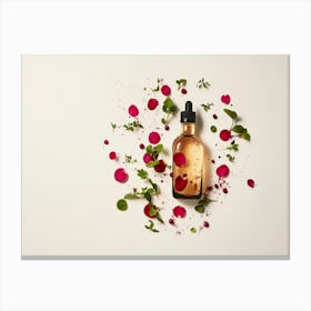 Roses On A Bottle Canvas Print