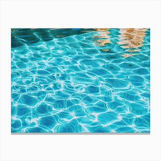 Swimming Pool Water Reflection Canvas Print