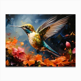 Wings Of Harmony Bird In Unison Canvas Print