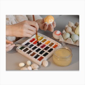 Easter Egg Painting 36 Canvas Print