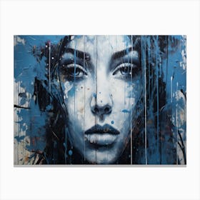 'Blue Woman' Canvas Print