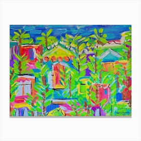 Tropical Village Canvas Print