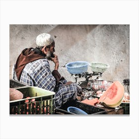 Watermelon Seller Canvas Print