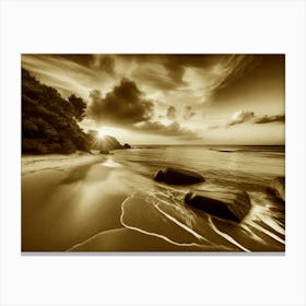 Sunset Beach 9 Canvas Print