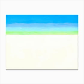 Georgia O'Keeffe - Sky with Flat White Cloud Canvas Print