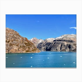 Icebergs In The Water (Greenland Series) Canvas Print