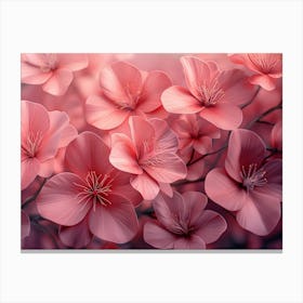 Pink Cherry Blossoms 1 Canvas Print